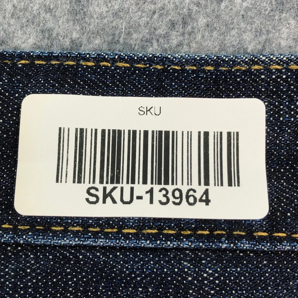 Lucky Brand 329 Classic Straight Mens Jeans 32x32 Blue Dark Wash Stretch Denim